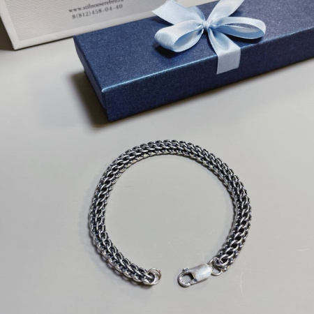 Серебряный браслет «Фараон» 7 мм