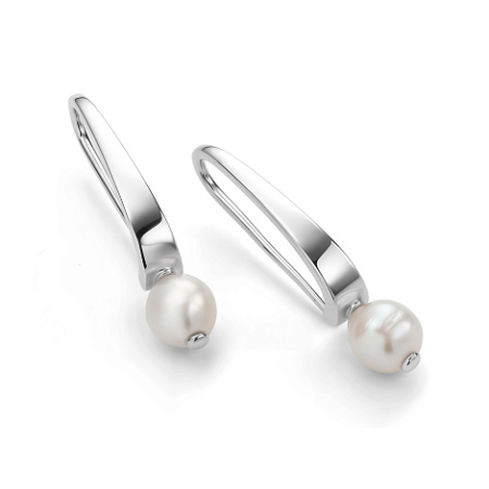 Серебряные серьги с жемчугом