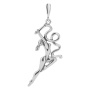 Подвеска из серебра «Гимнастика»