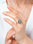Серебряное кольцо с марказитами Swarovski