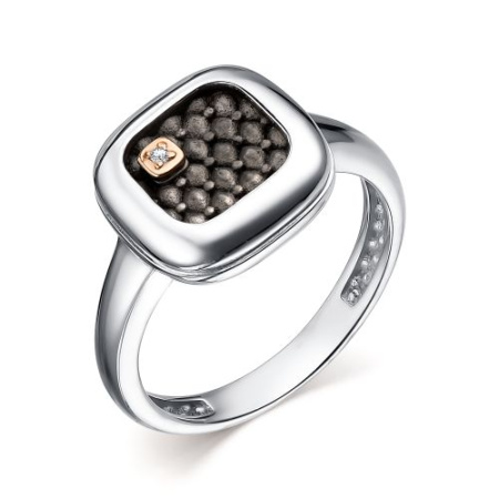 Кольцо из серебра с бриллиантом