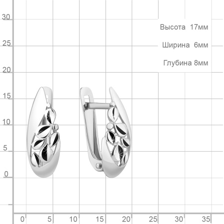 Серебряные серьги