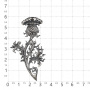 Брошь из серебра «Чертополох»