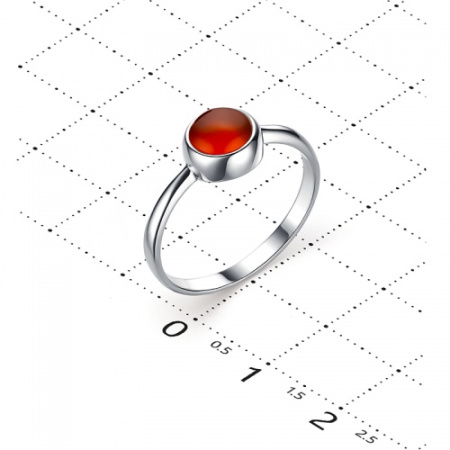 Серебряное кольцо с сердоликом