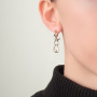 Серьги из серебра «Кролик»