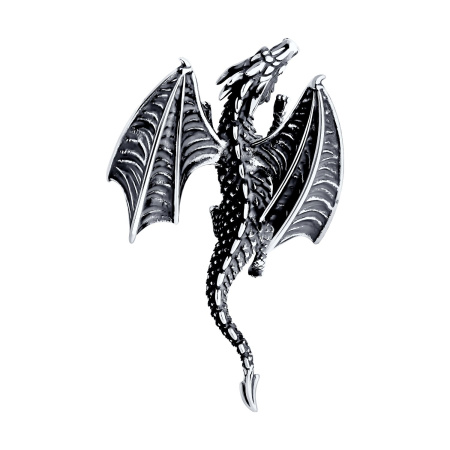 Серебряная подвеска «Дракон»