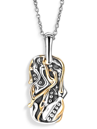 Подвеска из серебра с позолотой