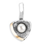 Кулон из серебра с жемчугом