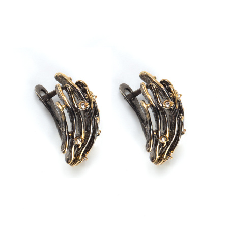 Серебряные серьги «Ледяной дождь»