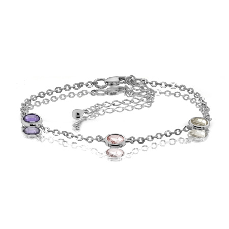 Серебряный браслет с алпанитом