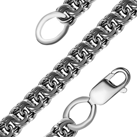 Браслет из серебра «Бисмарк»