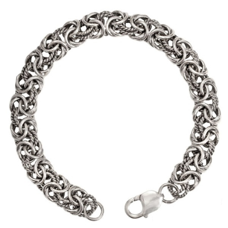 Серебряный браслет «Кардинал плоский»