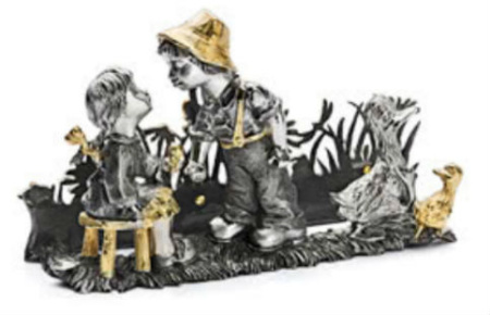 Серебряная салфетница «Ромашка»