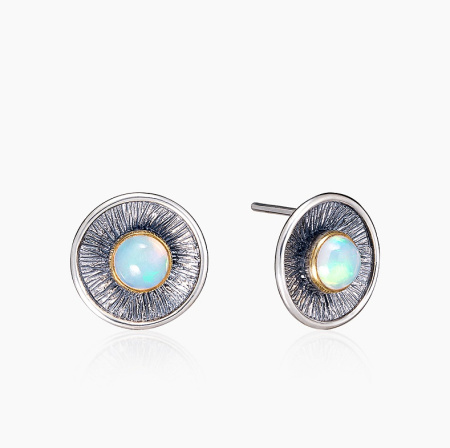 Серебряные серьги «Небесный Диск»
