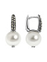 Серебряные серьги ALEXANDRE VASSILIEV с жемчугом, марказитами Swarovski
