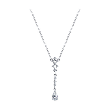 Серебряное колье с фианитами