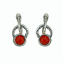 Серьги« Кения» из серебра с эмалью