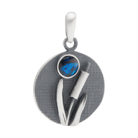 Серебряная подвеска с опалом «Камыши»