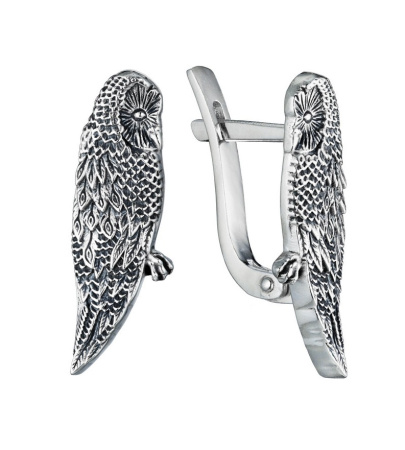 Серебряные серьги « Совы»
