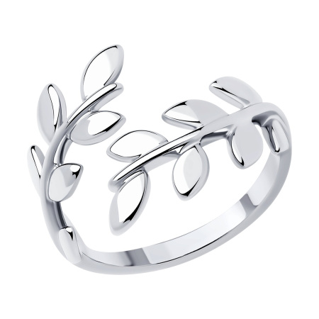 Серебряное кольцо «Веточка»