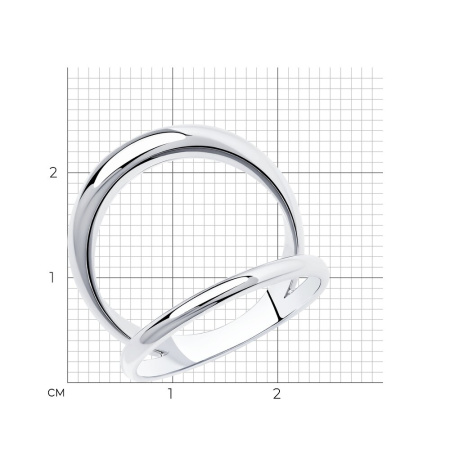 Кольцо двойное из серебра