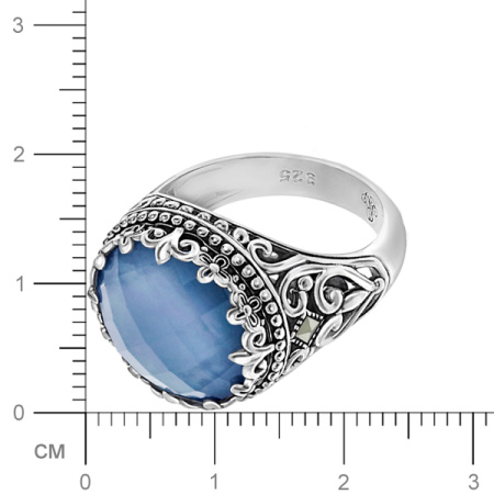 Серебряное кольцо с кварцем