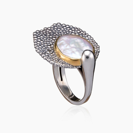 Серебряное кольцо «Жемчужный Пруд»