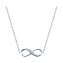 Колье из серебра с фианитами «Бесконечность»