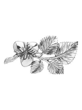 Брошь из серебра «Орешник»