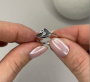 Серебряное кольцо с чернением и бриллиантом «Желание»