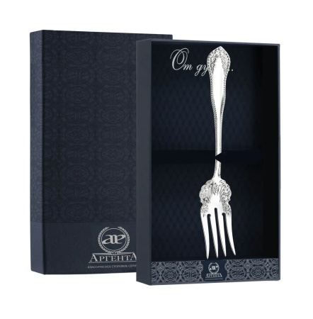 Вилка для салата «Узоры» в футляре