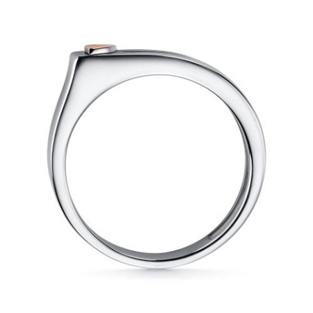 Кольцо из серебра с бриллиантом