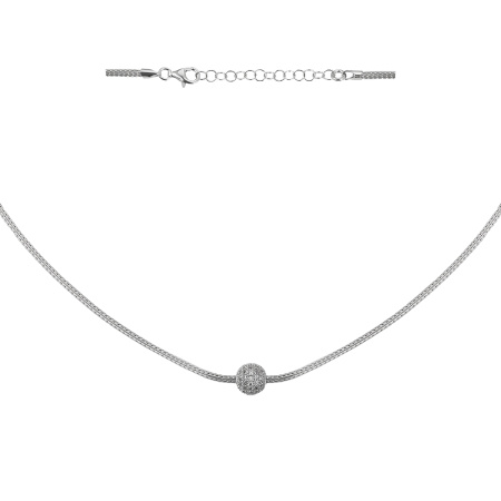 Колье из серебра