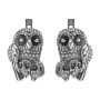 Серебряные серьги «Совы»