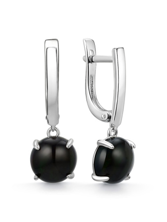 Серьги из серебра с опалом