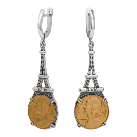 Серьги из серебра «Париж»