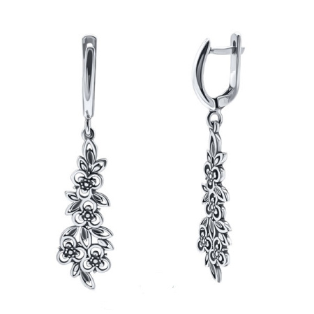 Серебряные серьги «Весна»