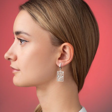 Серебряные серьги «Бутоны»