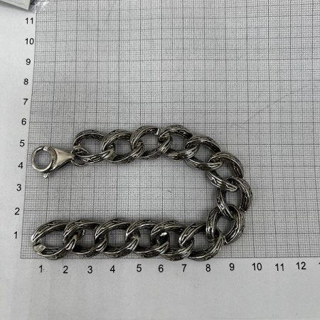 Серебряный браслет «Орнамент» ширина 17 мм