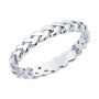 Серебярное кольцо «Коса»