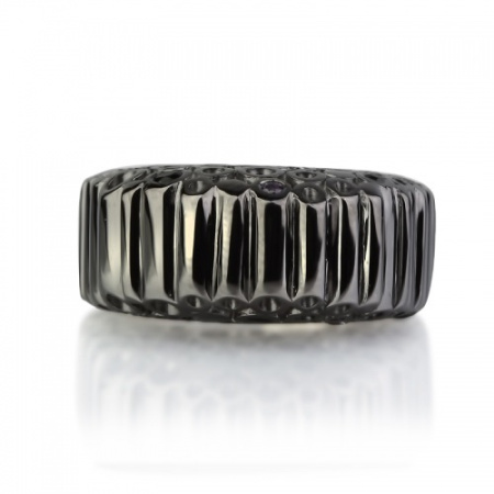 Кольцо из серебра «Стильная геометрия»