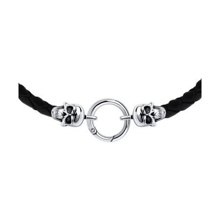 Мужской серебряный браслет Sokolov