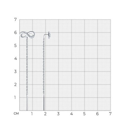 Серебряные серьги с бриллантами