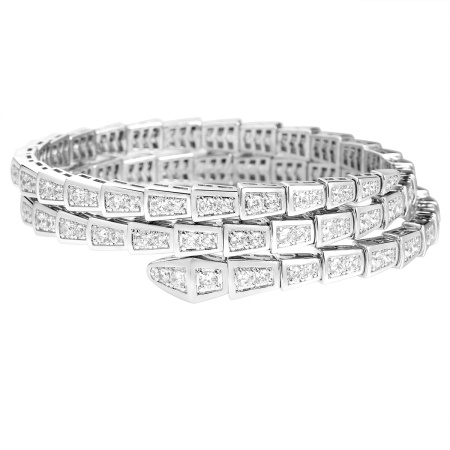 Браслет с фианитом «Змея»