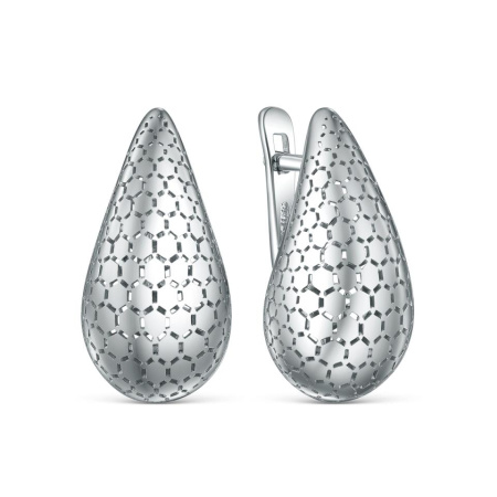 Серебряные серьги «Капли»