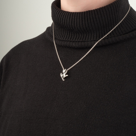 Серебряная подвеска «Сноубординг»