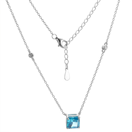 Колье из серебра с фианитом