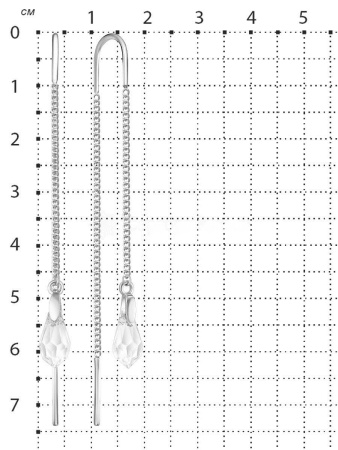 Серебряные серьги с кристаллами Swarovski