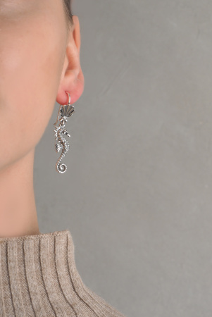 Серебряные серьги «Сказочные персонажи»