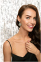 Серебряные серьги с гранатами и марказитами Swarovski